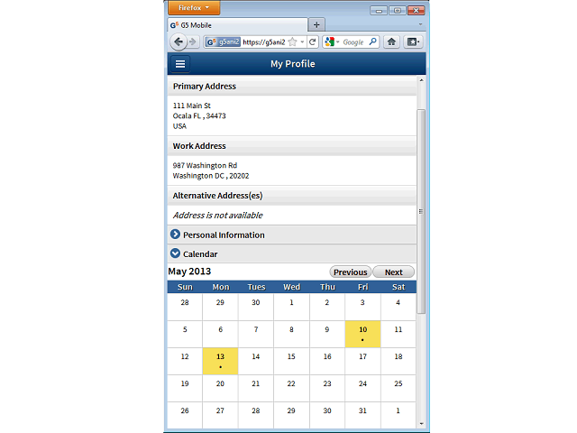 Screen image of this step