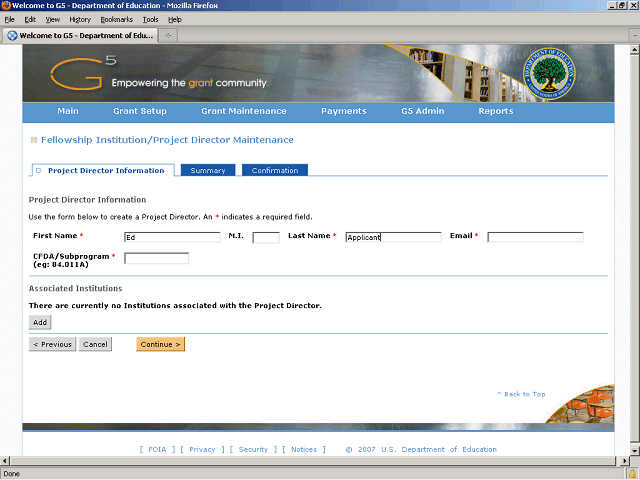 Screen image of this step