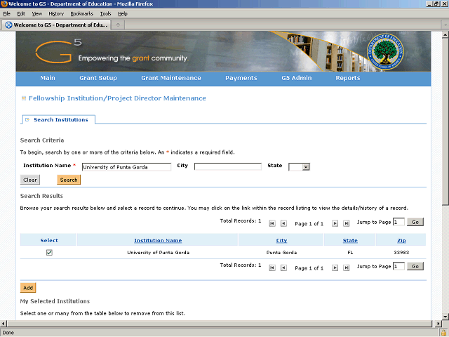 Screen image of this step