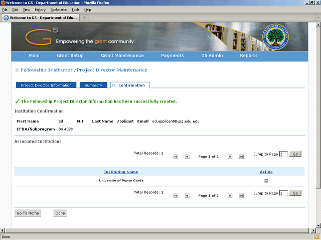 Screen image of this step