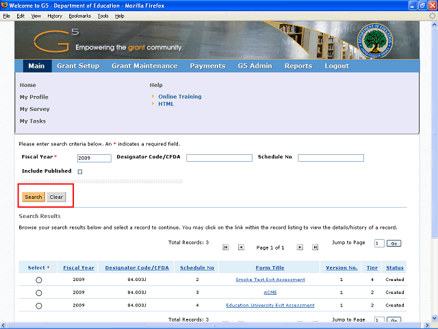 Screen image of this step