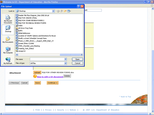 Screen image of this step