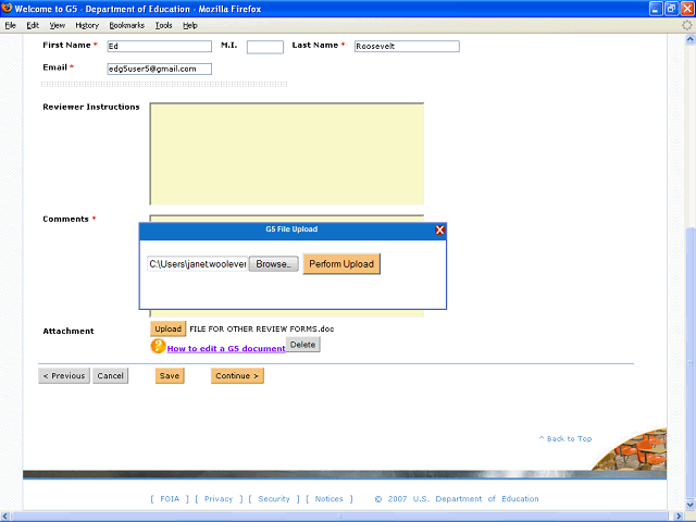 Screen image of this step