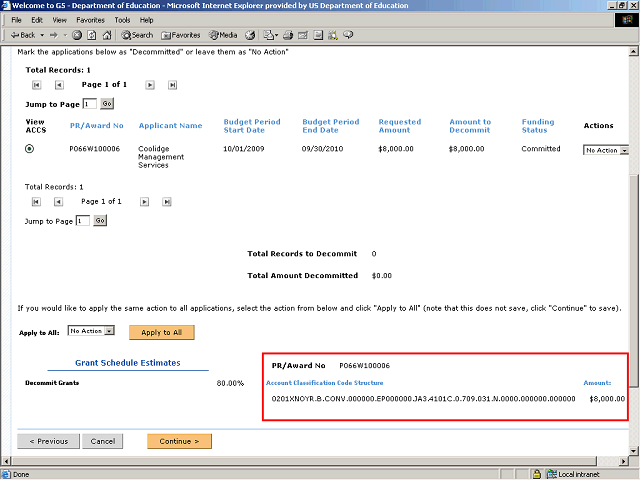 Screen image of this step