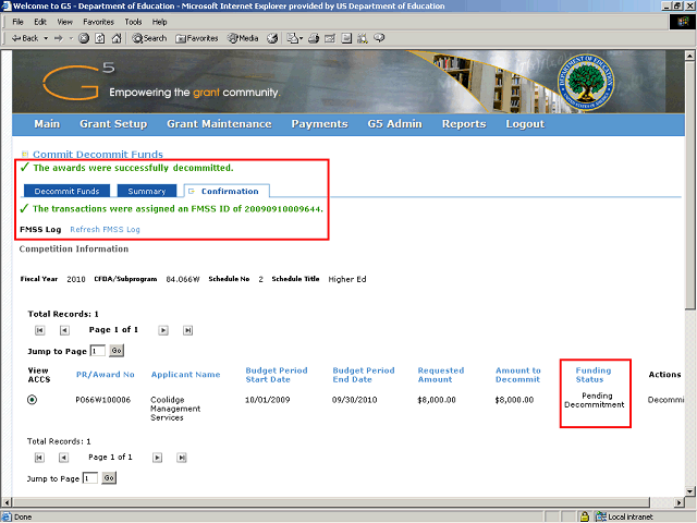 Screen image of this step