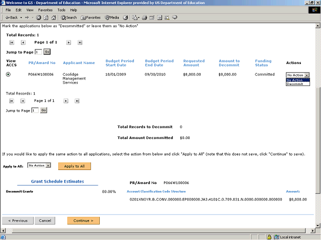 Screen image of this step