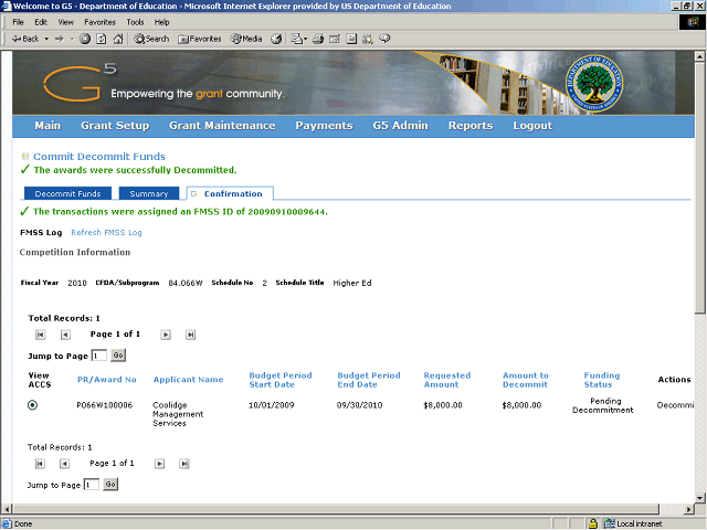 Screen image of this step