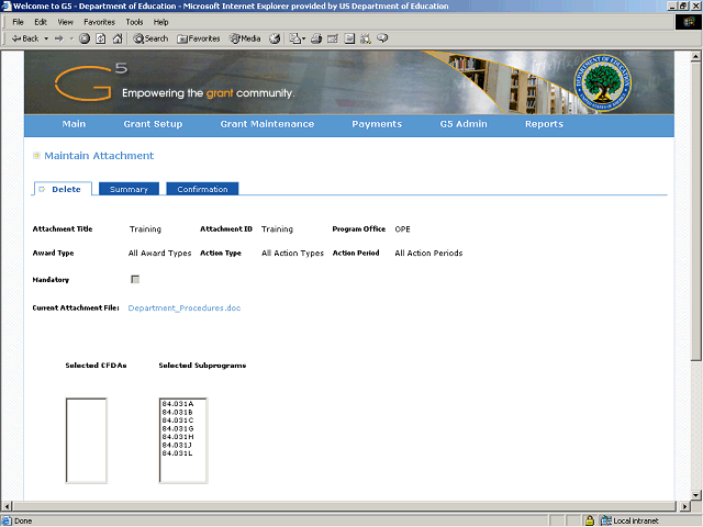 Screen image of this step