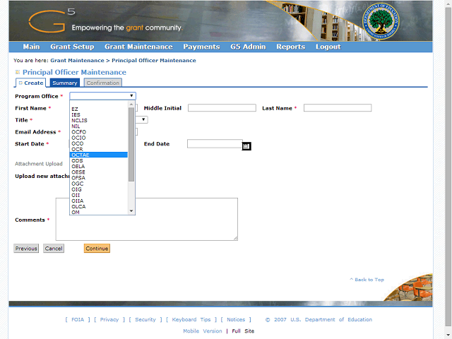 Screen image of this step