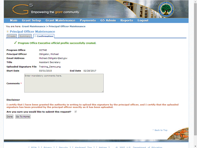 Screen image of this step