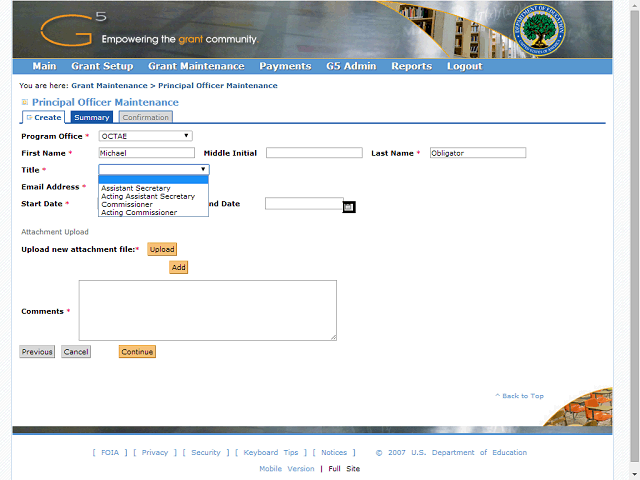 Screen image of this step