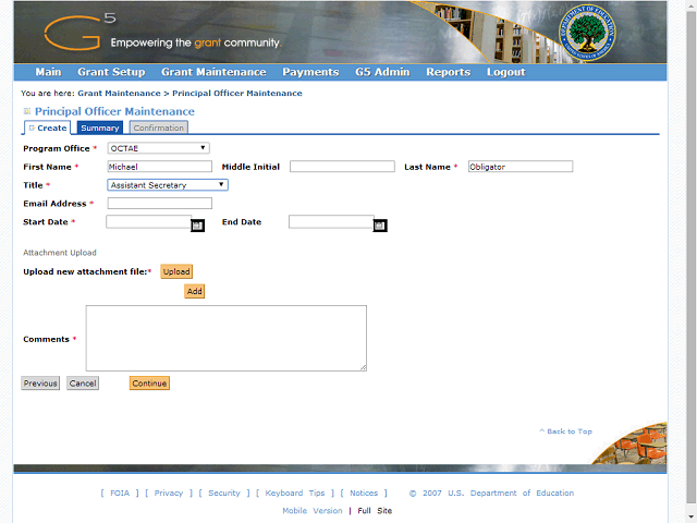 Screen image of this step