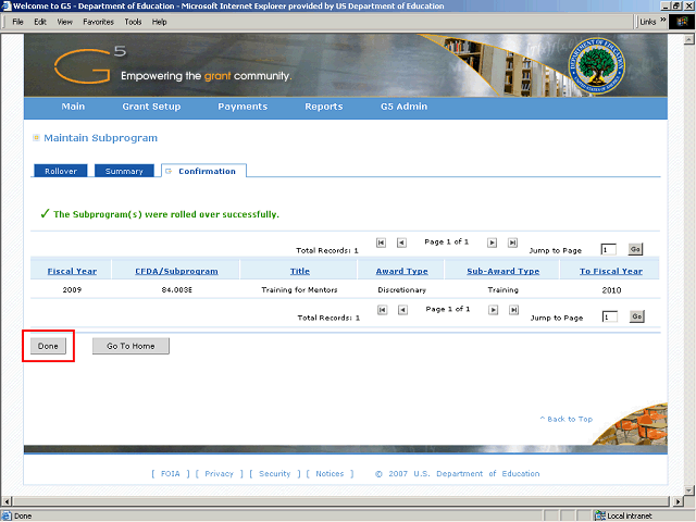 Screen image of this step