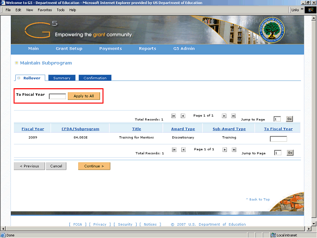 Screen image of this step