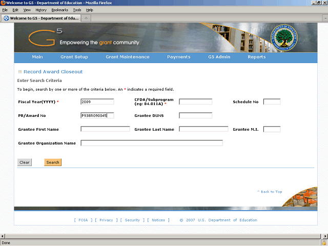 Screen image of this step