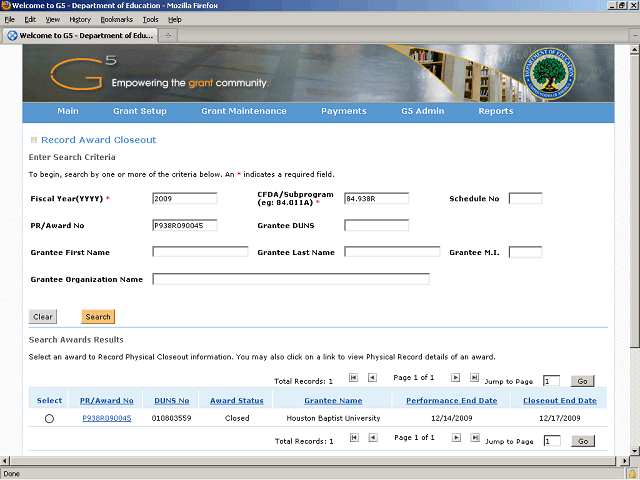Screen image of this step