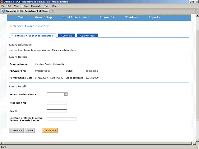 Screen image of this step