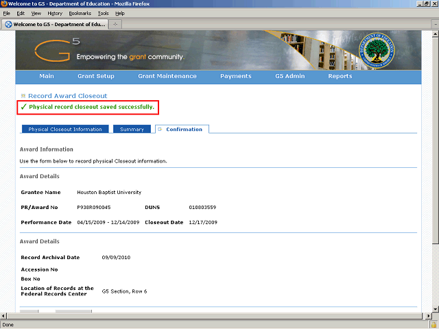 Screen image of this step