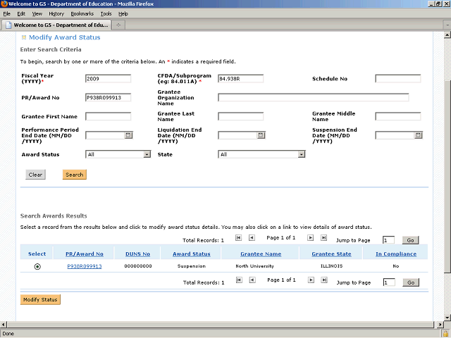 Screen image of this step