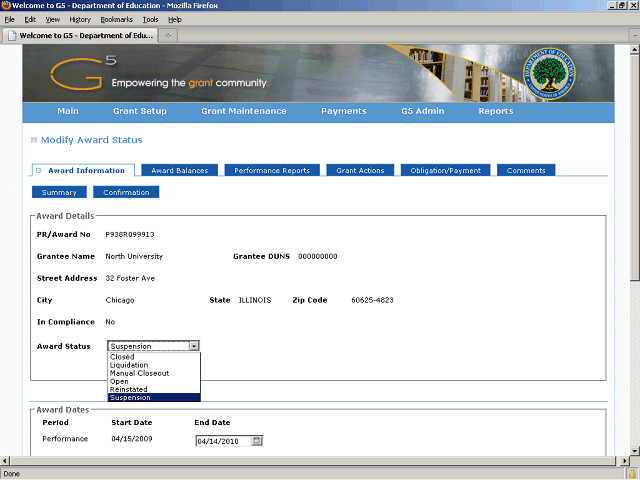 Screen image of this step