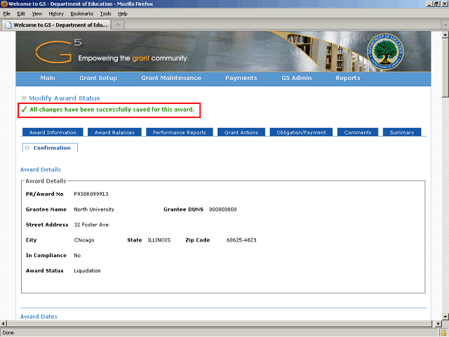 Screen image of this step
