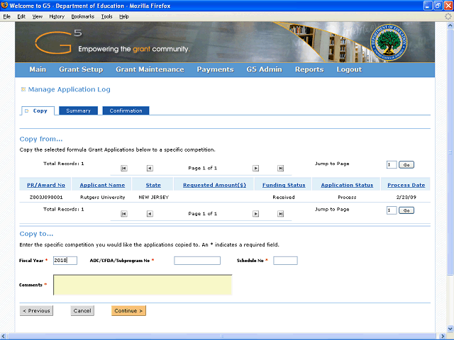 Screen image of this step