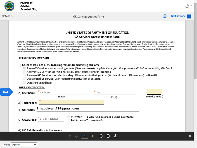 Screen image of this step
