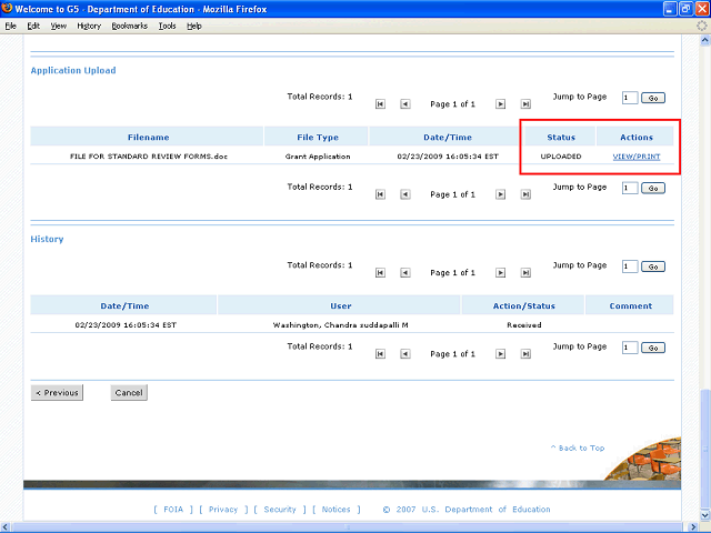 Screen image of this step