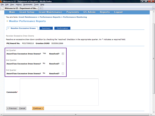 Screen image of this step