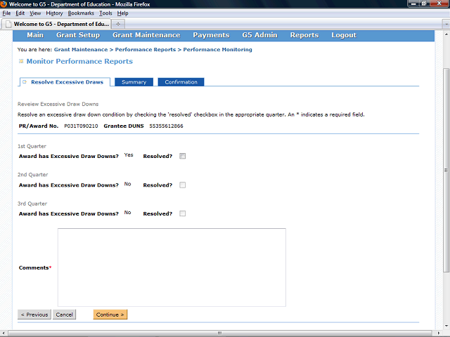 Screen image of this step