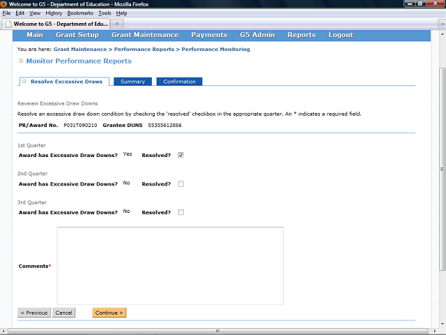 Screen image of this step