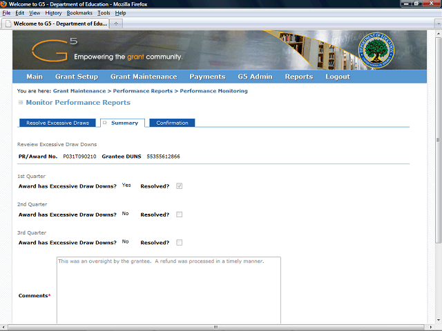 Screen image of this step