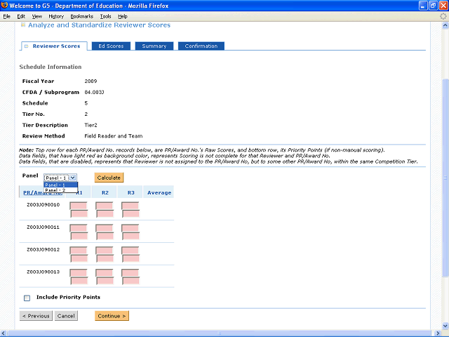 Screen image of this step