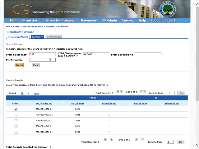Screen image of this step