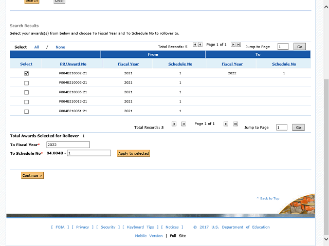 Screen image of this step
