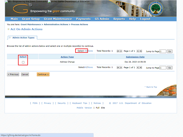 Screen image of this step