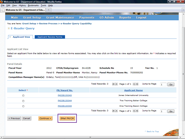 Screen image of this step