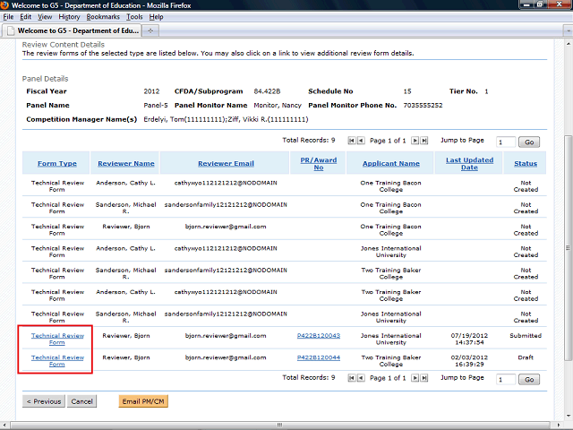 Screen image of this step