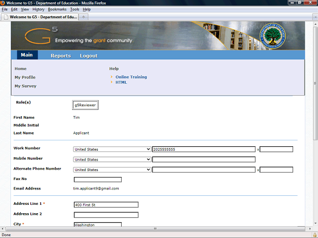 Screen image of this step