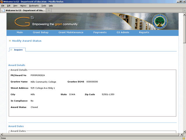 Screen image of this step