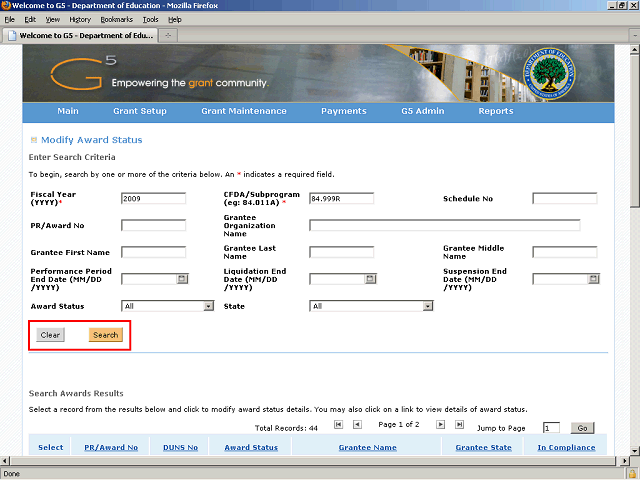 Screen image of this step
