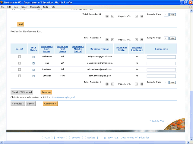 Screen image of this step