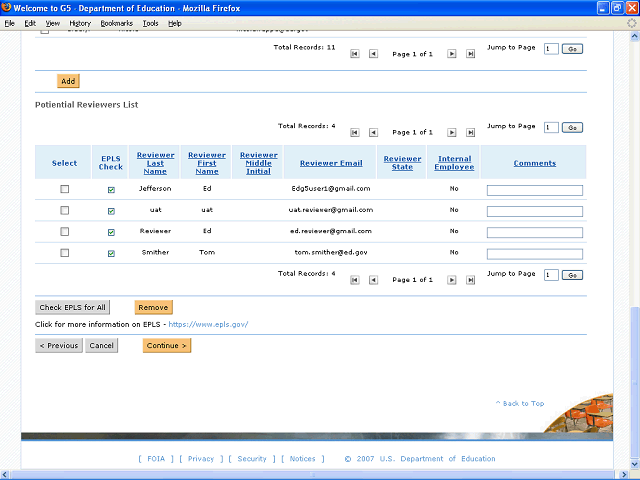 Screen image of this step
