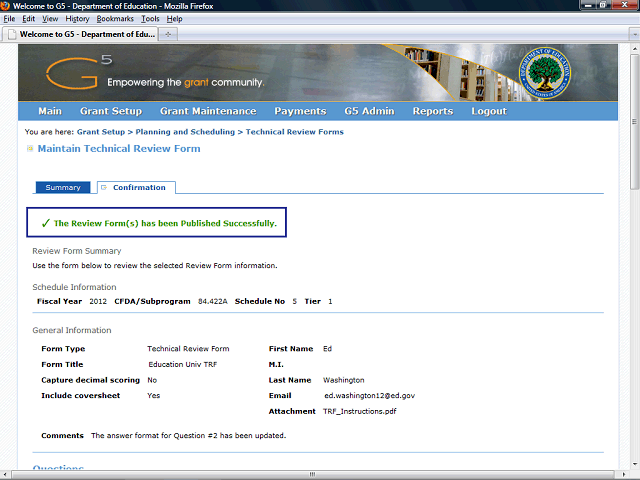 Screen image of this step