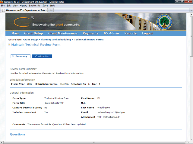 Screen image of this step