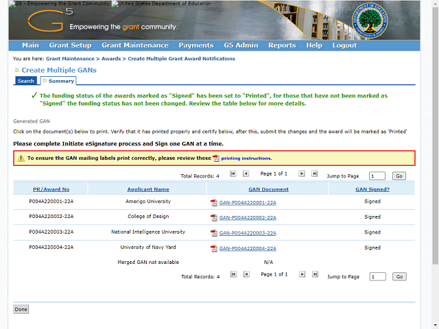 Screen image of this step