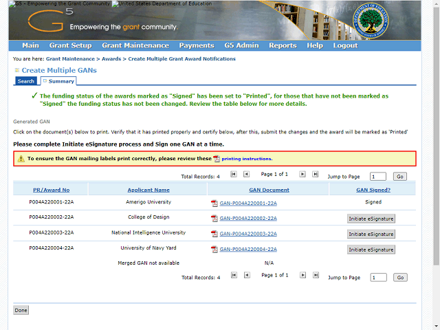Screen image of this step