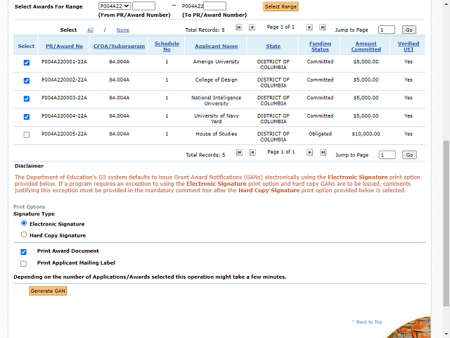 Screen image of this step