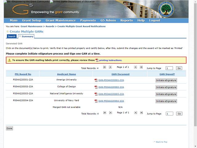 Screen image of this step