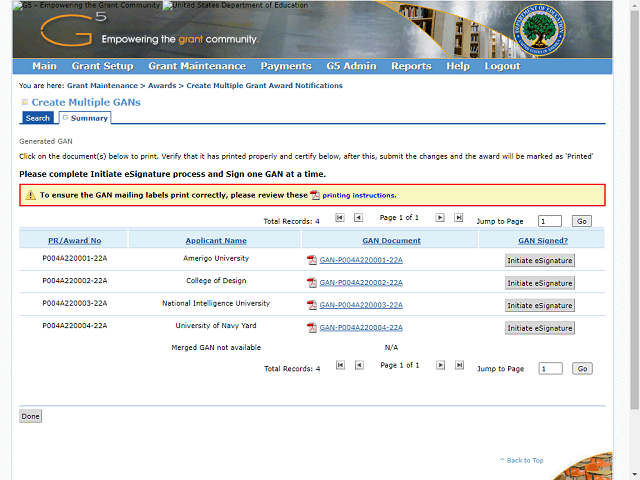 Screen image of this step